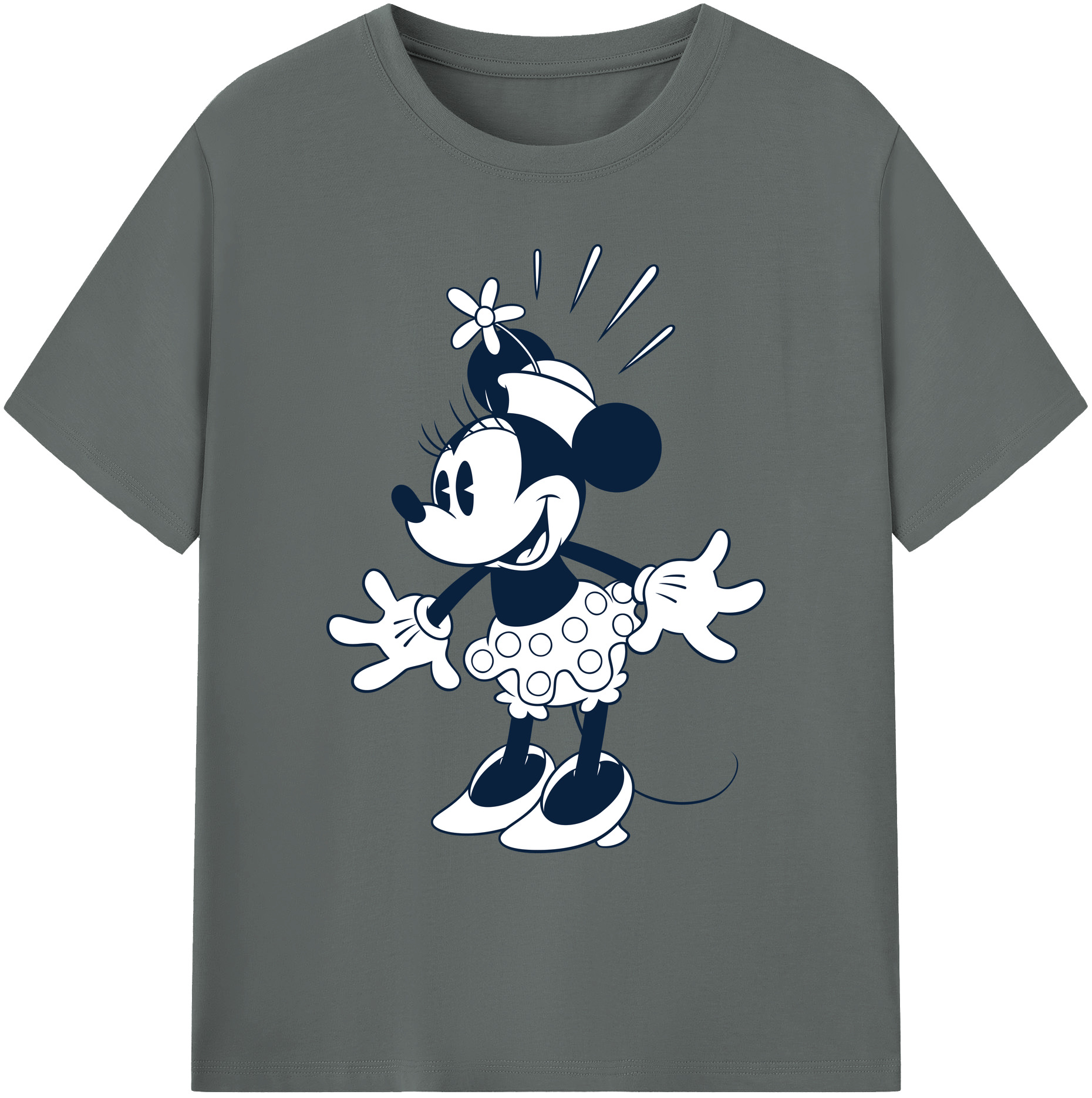 ミッキーマウス Mickey Mouse 綿100％ メンズ半袖Tシャツ｜肌触りやわらか＆通気性